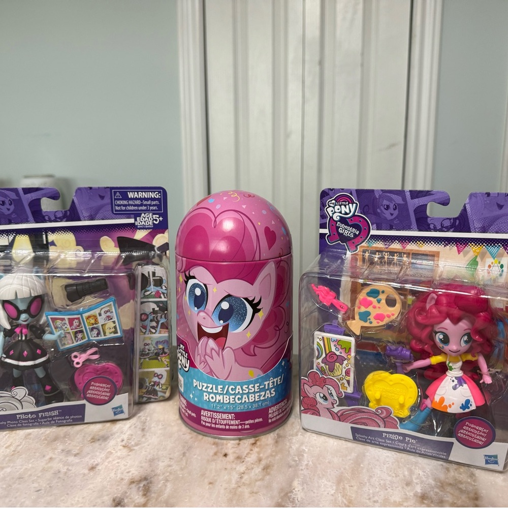 My Little Pony Pink Puzzle and Toy Set